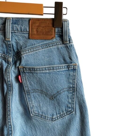 Levi’s 70s High Slim Straight Jeans Size 24 Light Wash Vintage Stonewash Style - Picture 11 of 15